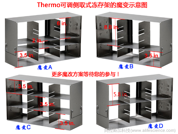 Thermo 900系列立式超低溫冰箱側(cè)取式凍存架